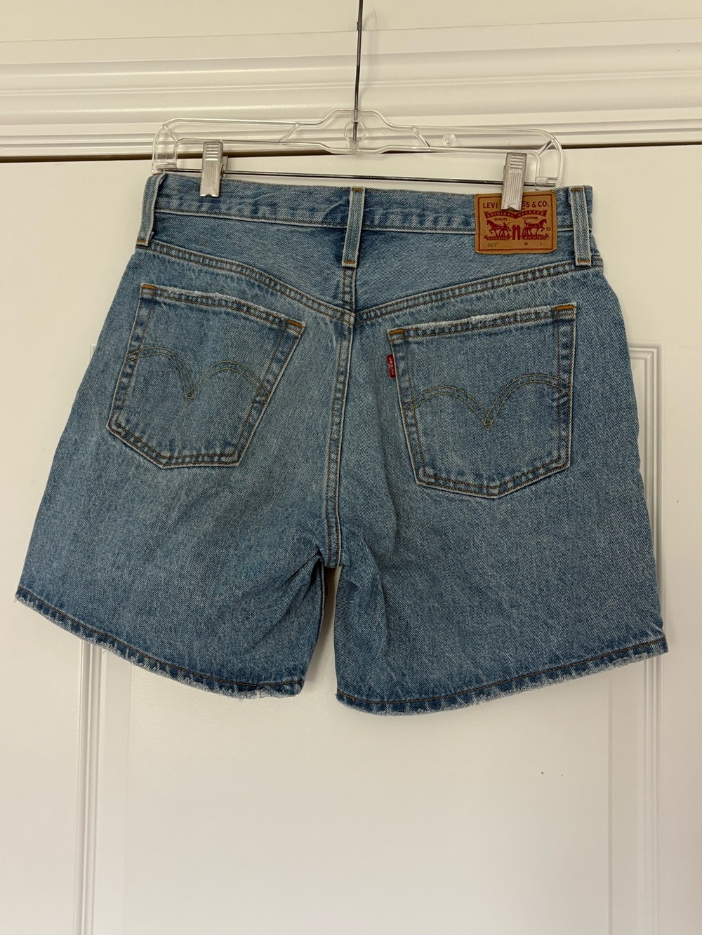 Levi's Light Blue High-Waist Denim Shorts